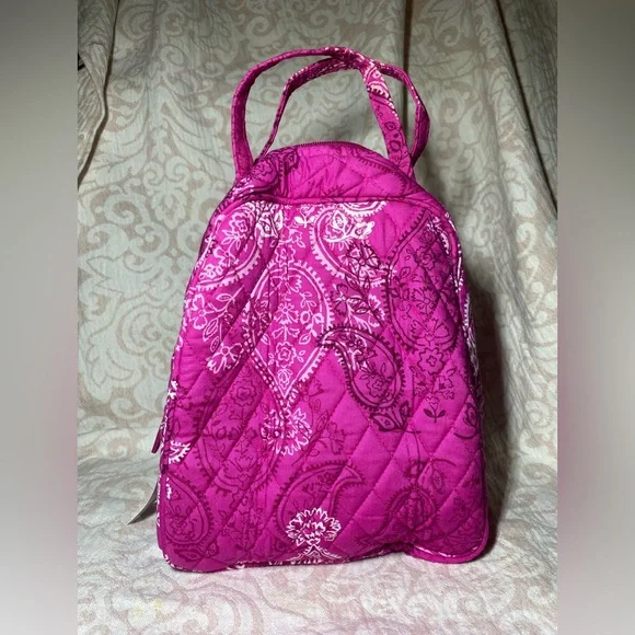 NWT Vera Bradley Stamped Paisley Pink Lunch Bag - Picture 4 of 9
